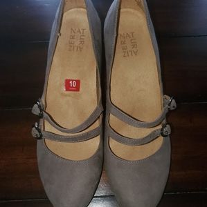 Naturalizer Grey Suede Mary Janes